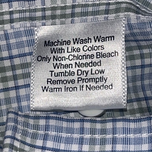 Jos A Bank Reserve Trad Fit Long Sleeve Button Down Shirt L Contrast Cuffs - Picture 9 of 9